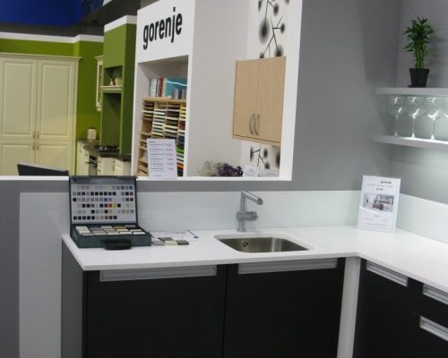 Ukázka kuchyňské linky v showroomu Gorenje