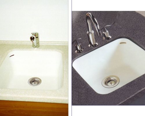 Porovnání dvou typů kuchyňských dřezů – nerezový a keramický